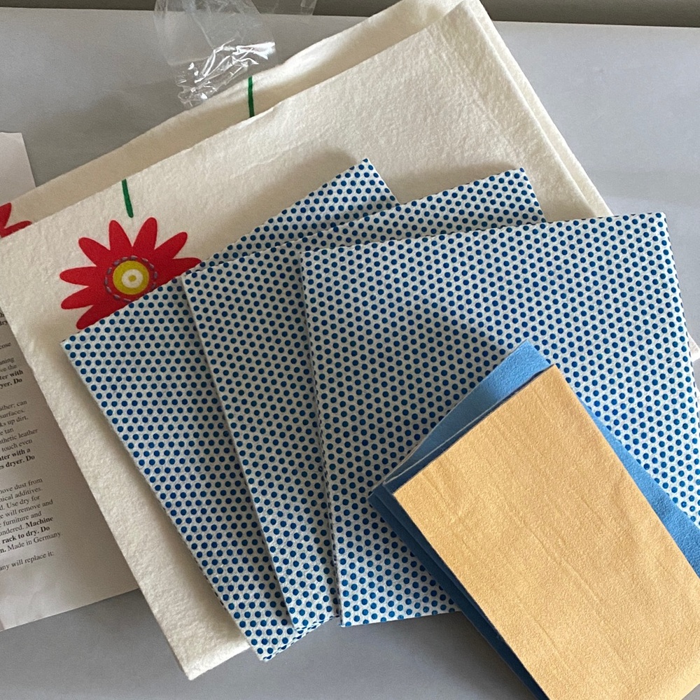 Fuller thirsty camel cloth Polka Floral Kitchen shammy danish dish rag Towel Set